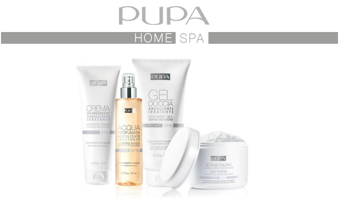 La linea PUPA Home Spa: Olio Doccia e Olio Corpo